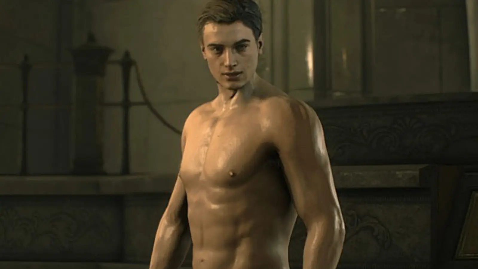 Resident Evil 2 Remake Nude-мод для Леона Кеннеди