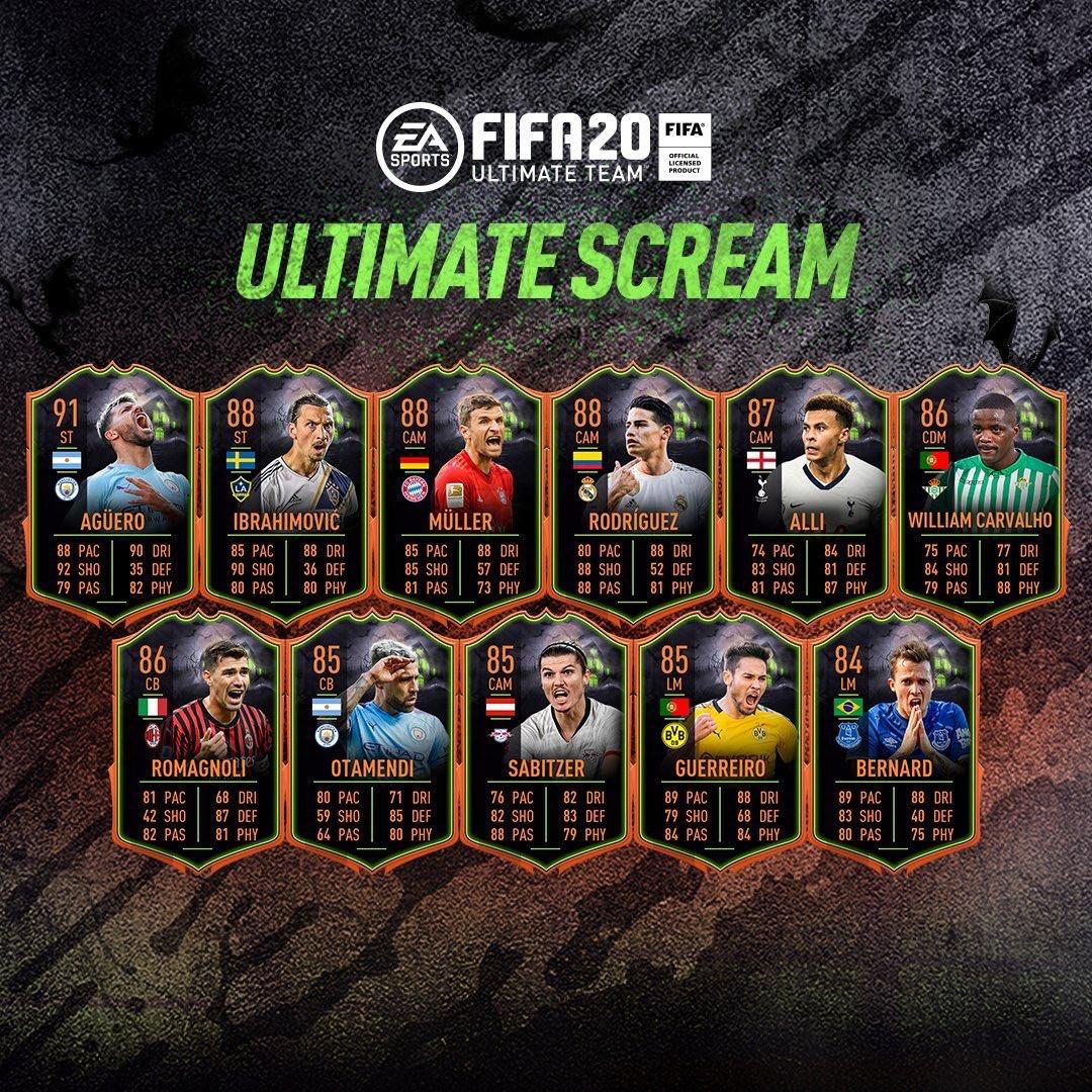 FIFA 20 Ultimate Scream Team FUT-Karten, SBCs und Ziele