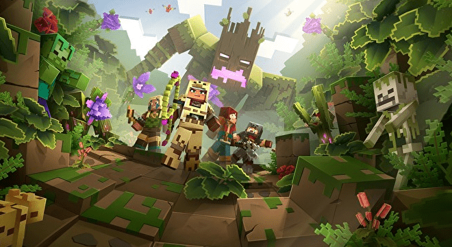Minecraft Dungeons Пробуждает Джунгли со Своим Первым DLC на Следующей Неделе