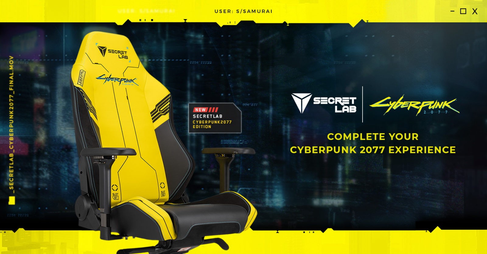 Secretlab Выпускает Игровое Кресло Cyberpunk 2077 и Выглядит Потрясающе