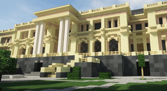 Дворец Путина в Геленджике Воссоздали Внутри Minecraft