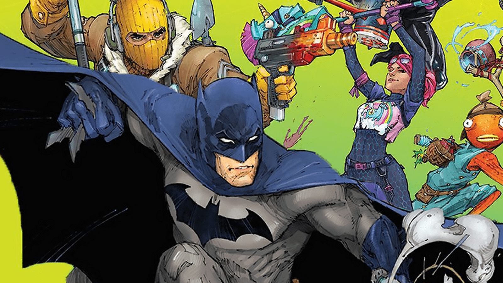 Комикс Фортнайт x DC Universe. Коды на Скины, Новая Харли Квин и Бетмен