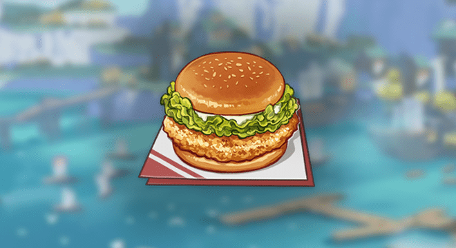 Гамбургер с Хрустящей Курицей Genshin Impact. Где Найти и Рецепт Блюда.