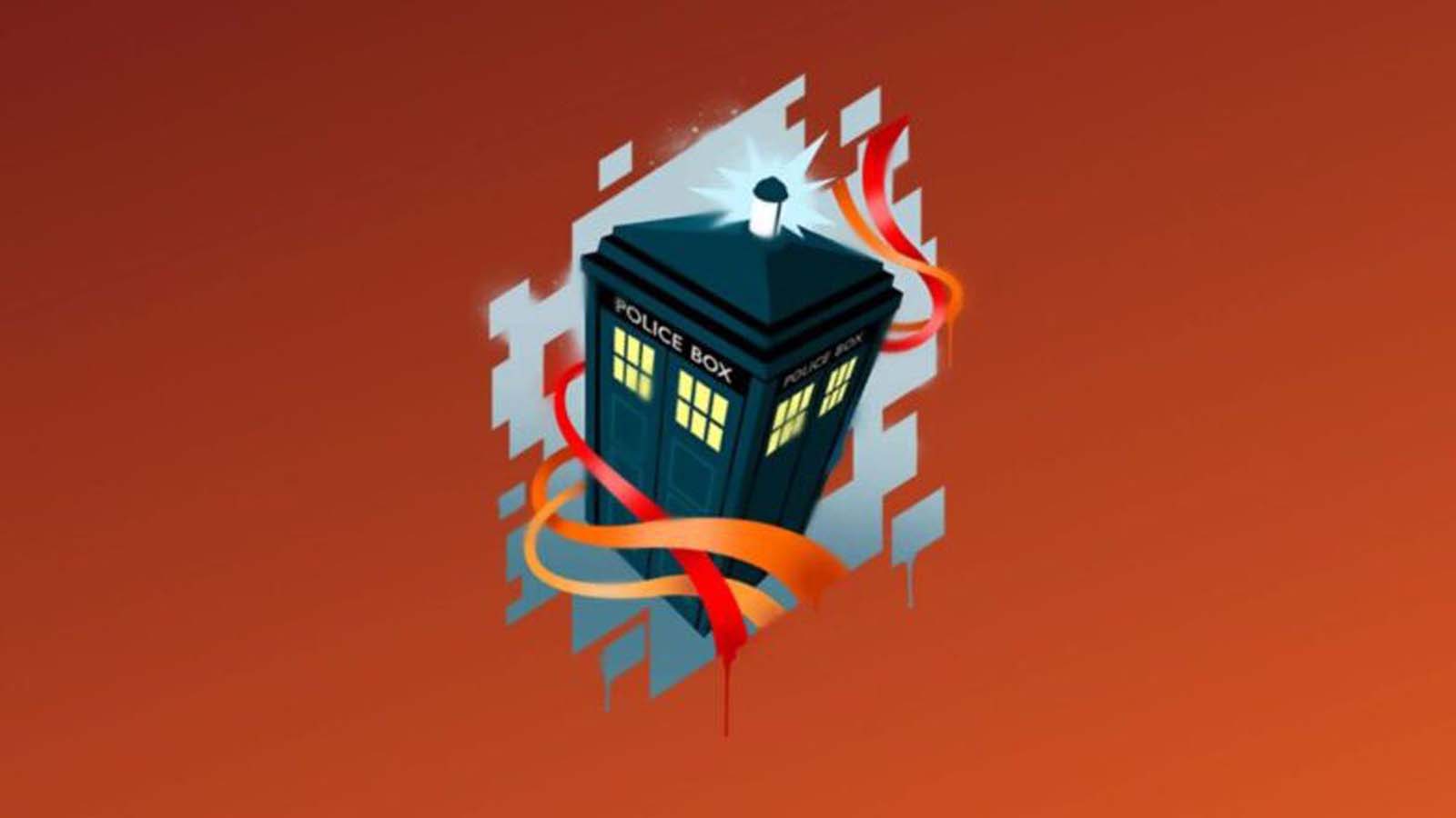 Код Fortnite на бесплатную граффити ТАРДИС к коллаборации Доктор Кто (BBC)