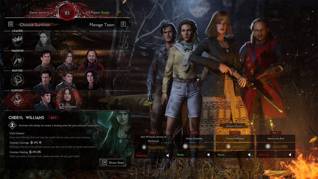 Каждый класс в Evil Dead: The Game имеет свой уникальный стиль геймплея.