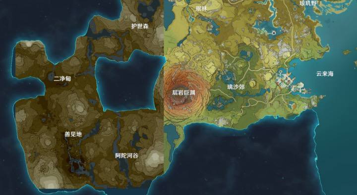 Map of Sumeru Genshin Impact