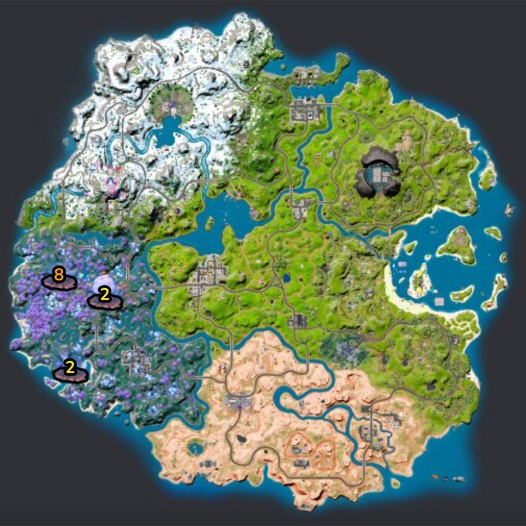 Вот все местоположения гейзеров на карте Fortnite.