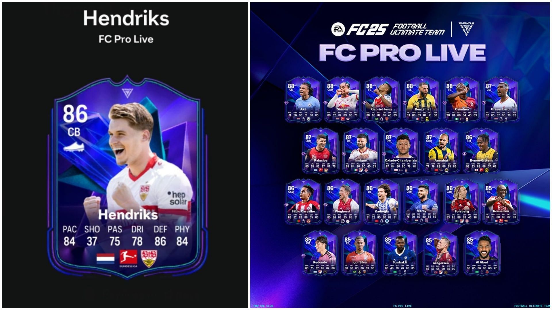 EA FC 25 Ramon Hendricks FC Pro Live SBC: Все задачи и самые дешёвые решения