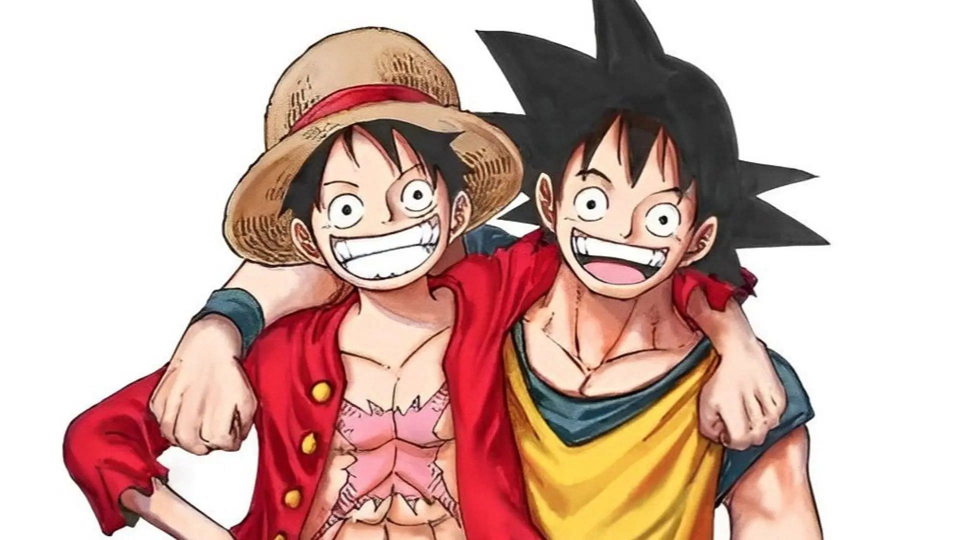 Создатель One Piece завершает проект Галереи Dragon Ball Super, предоставив Гоку улыбку Луффи