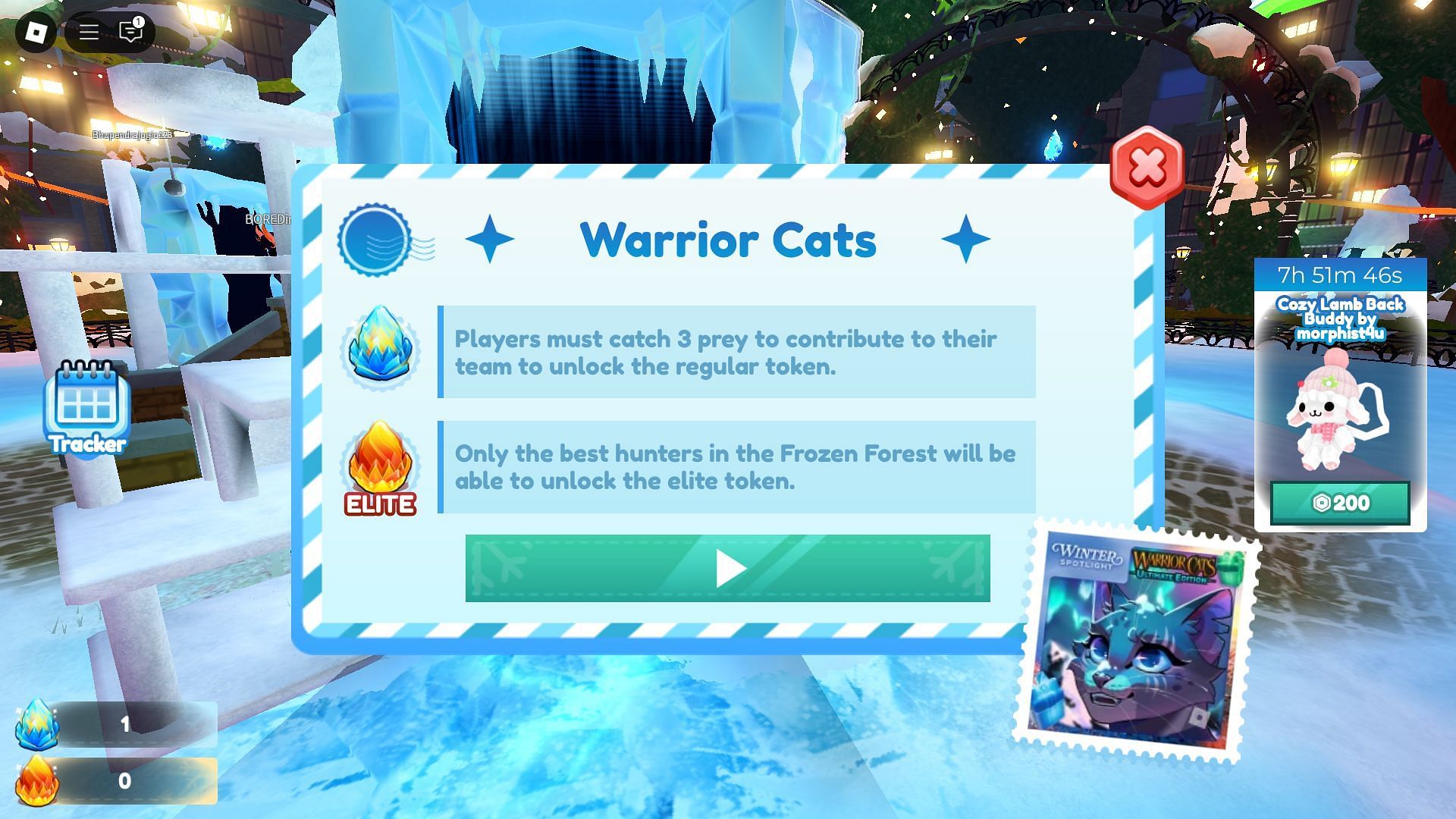 Roblox Winter Spotlight: Warrior Cats руководство