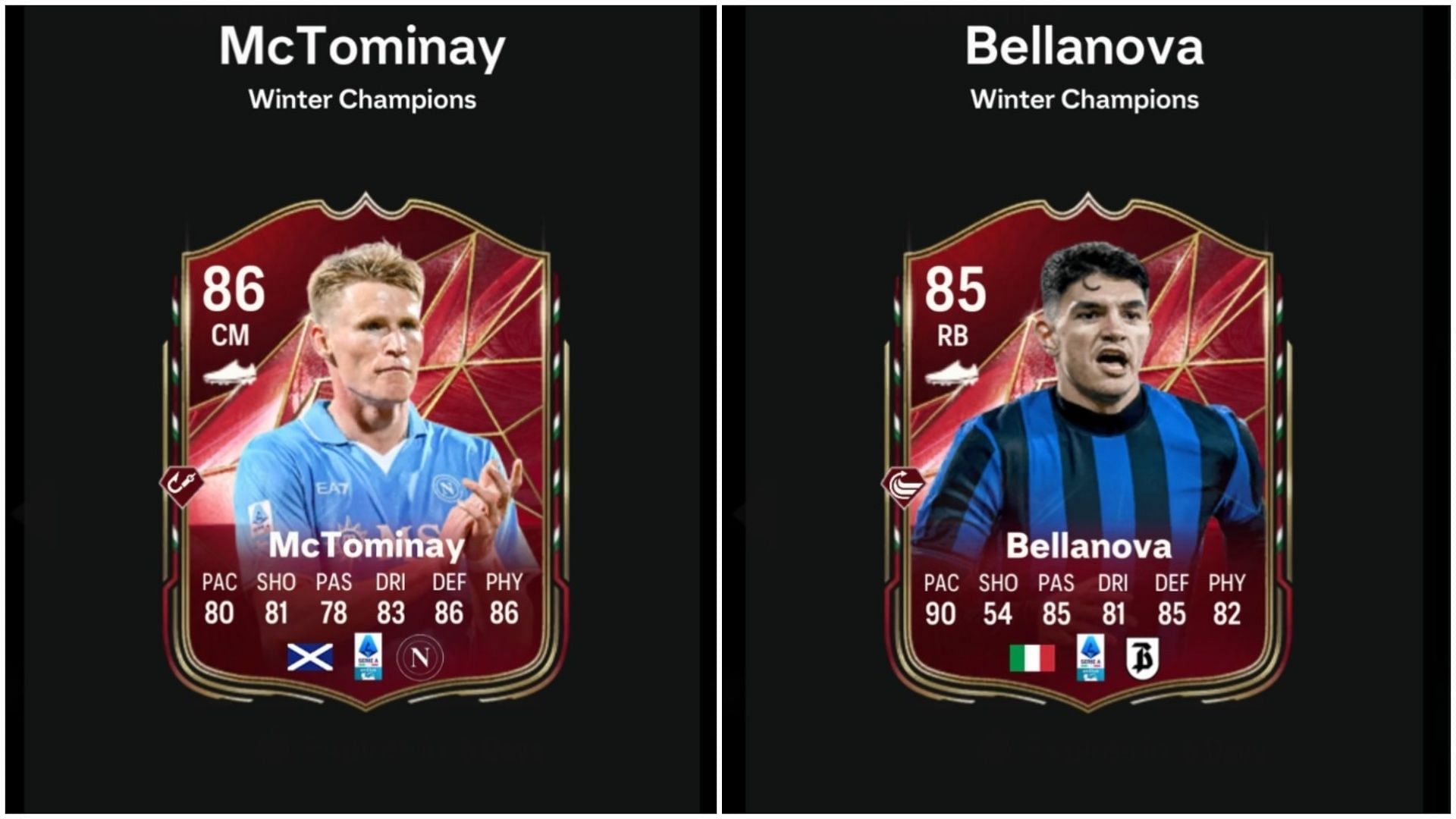 EA FC 25 Raoul Bellanova vs Scott McTominay Winter Champions SBCs: Все задания и самые дешевые решения.