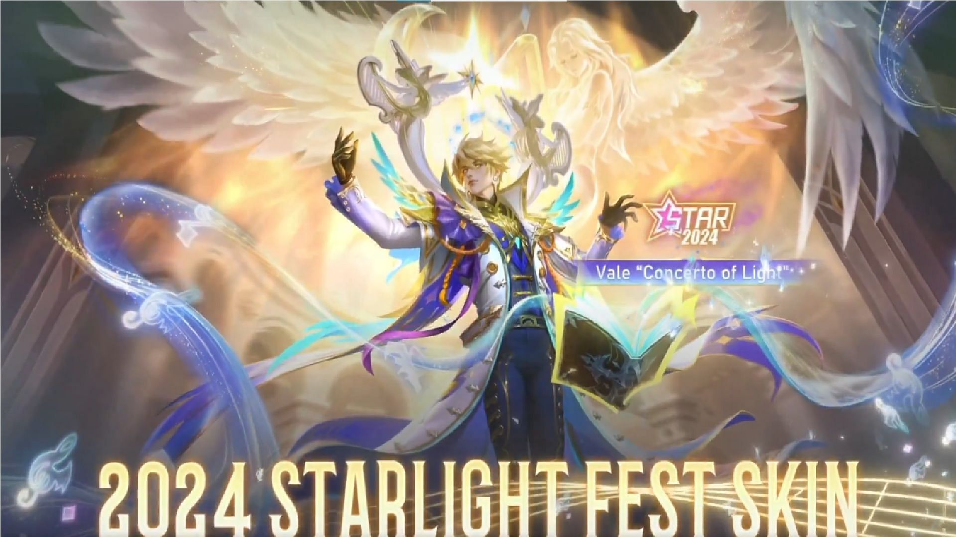 Mobile Legends Bang Bang: Как получить скин Vale “Concerto of Light” на MLBB Starlight Fest 2024 (Сервер Advance)