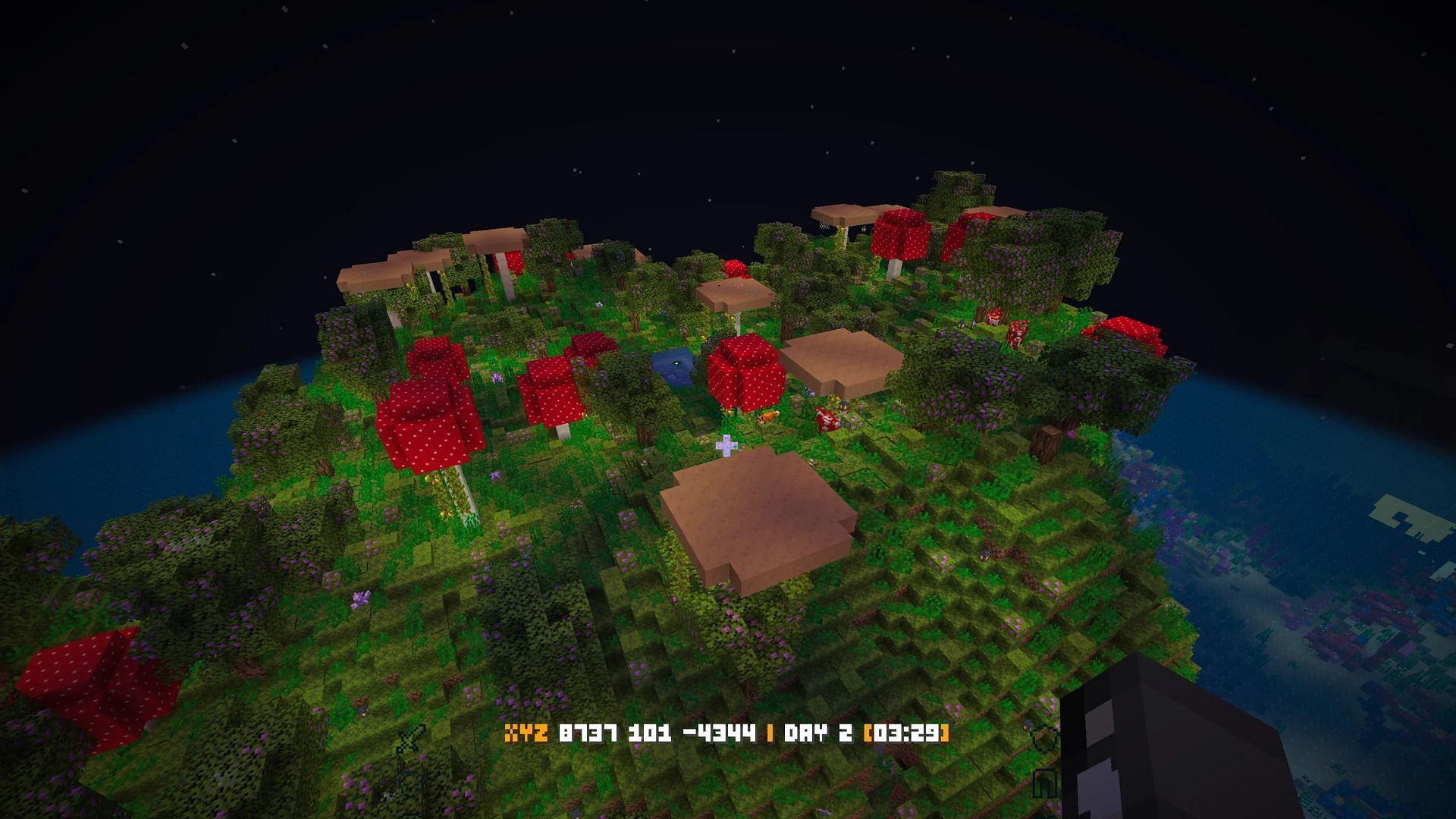 Minecraft fan transforms mushroom islands into peaceful lush island