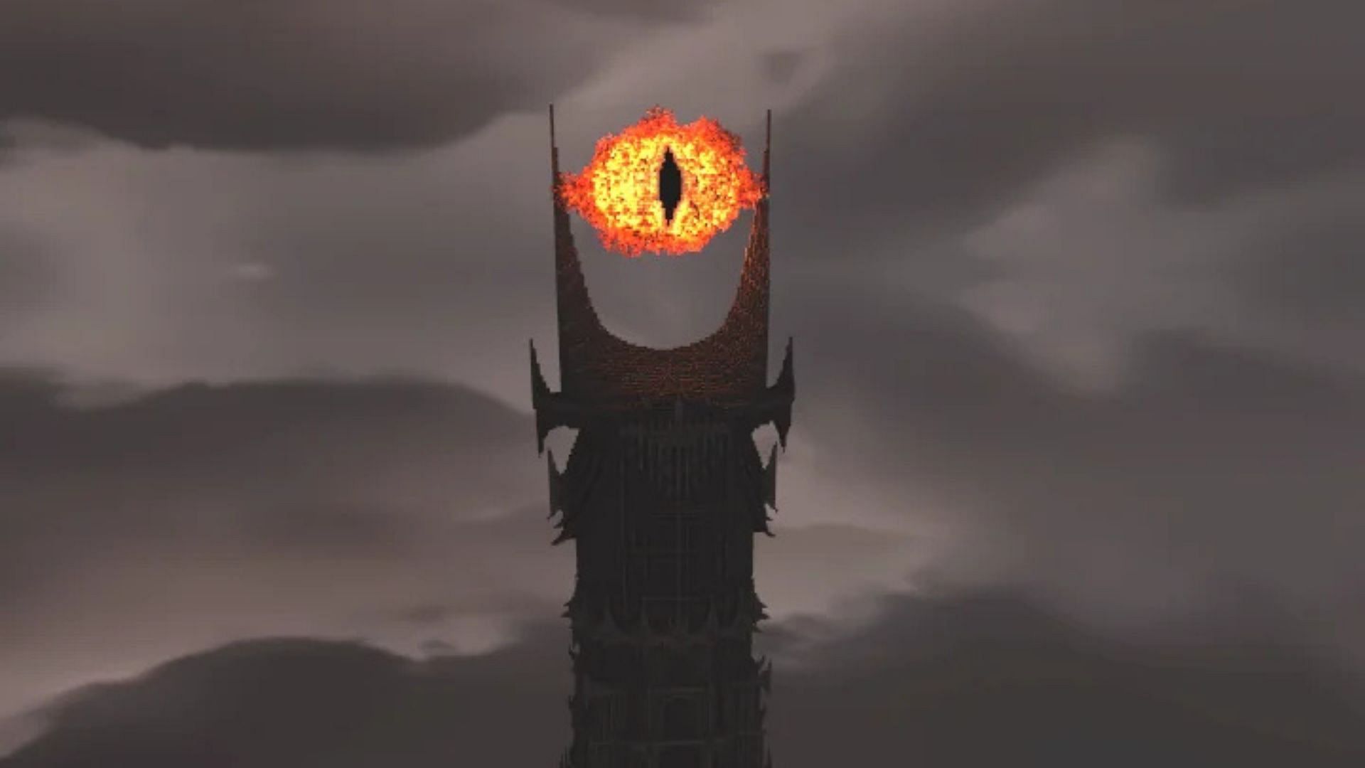 Minecraft player recreates Tower of Sauron from Lord of the Rings