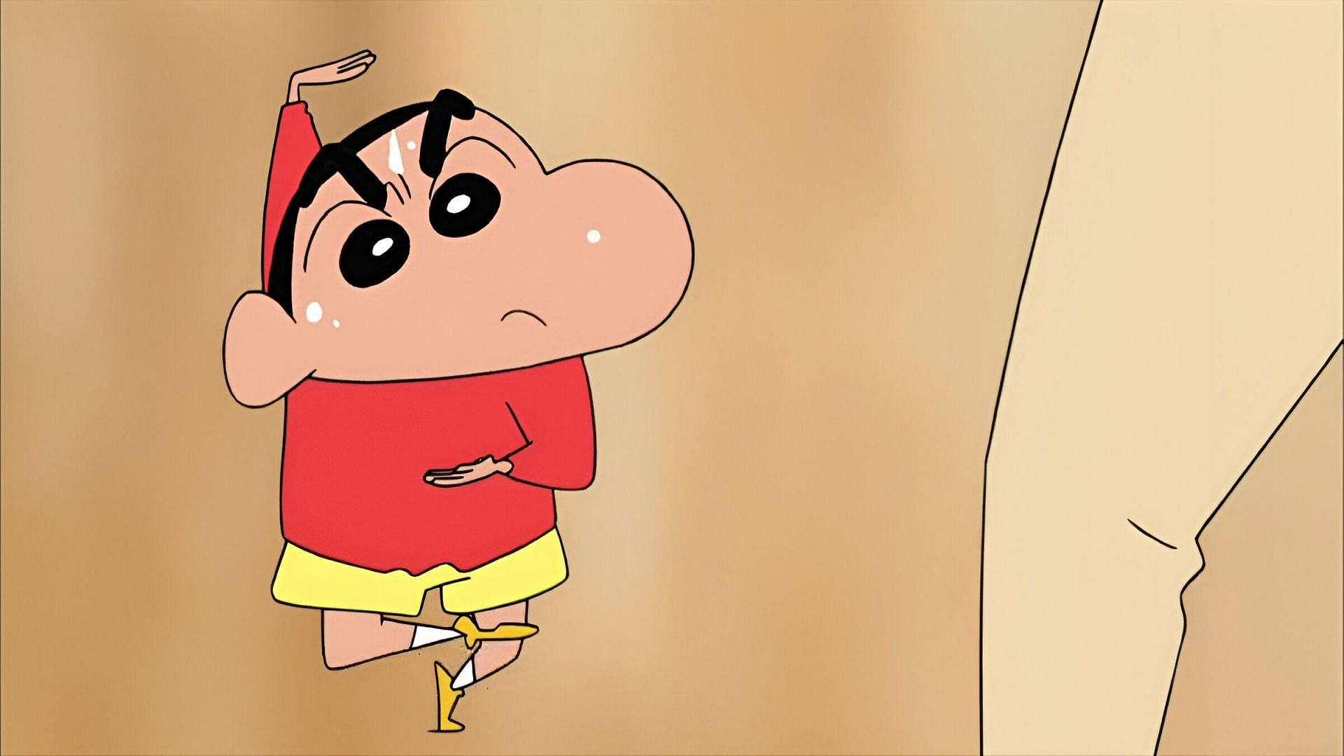 Shin chan as depicted in the anime (Image: Shin-Ei Animation) .