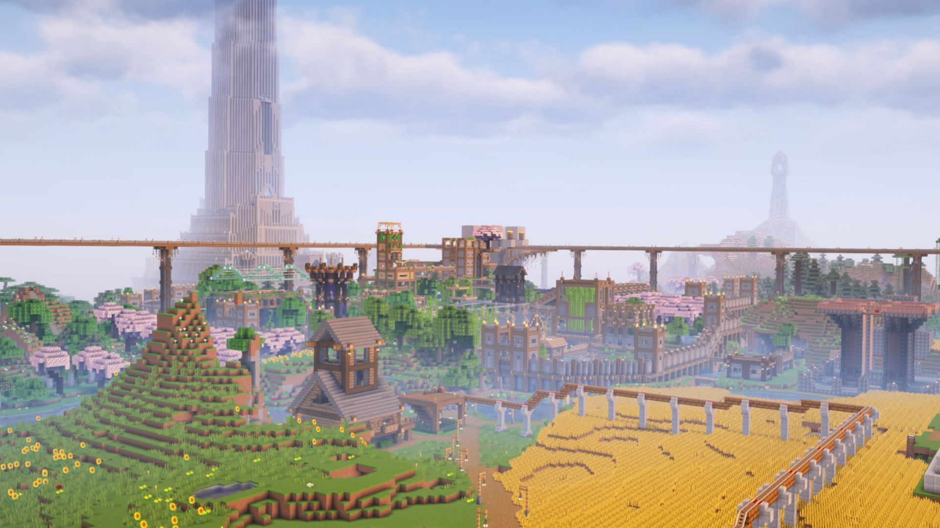 Minecraft player shares incredible city-like bases built over nine years