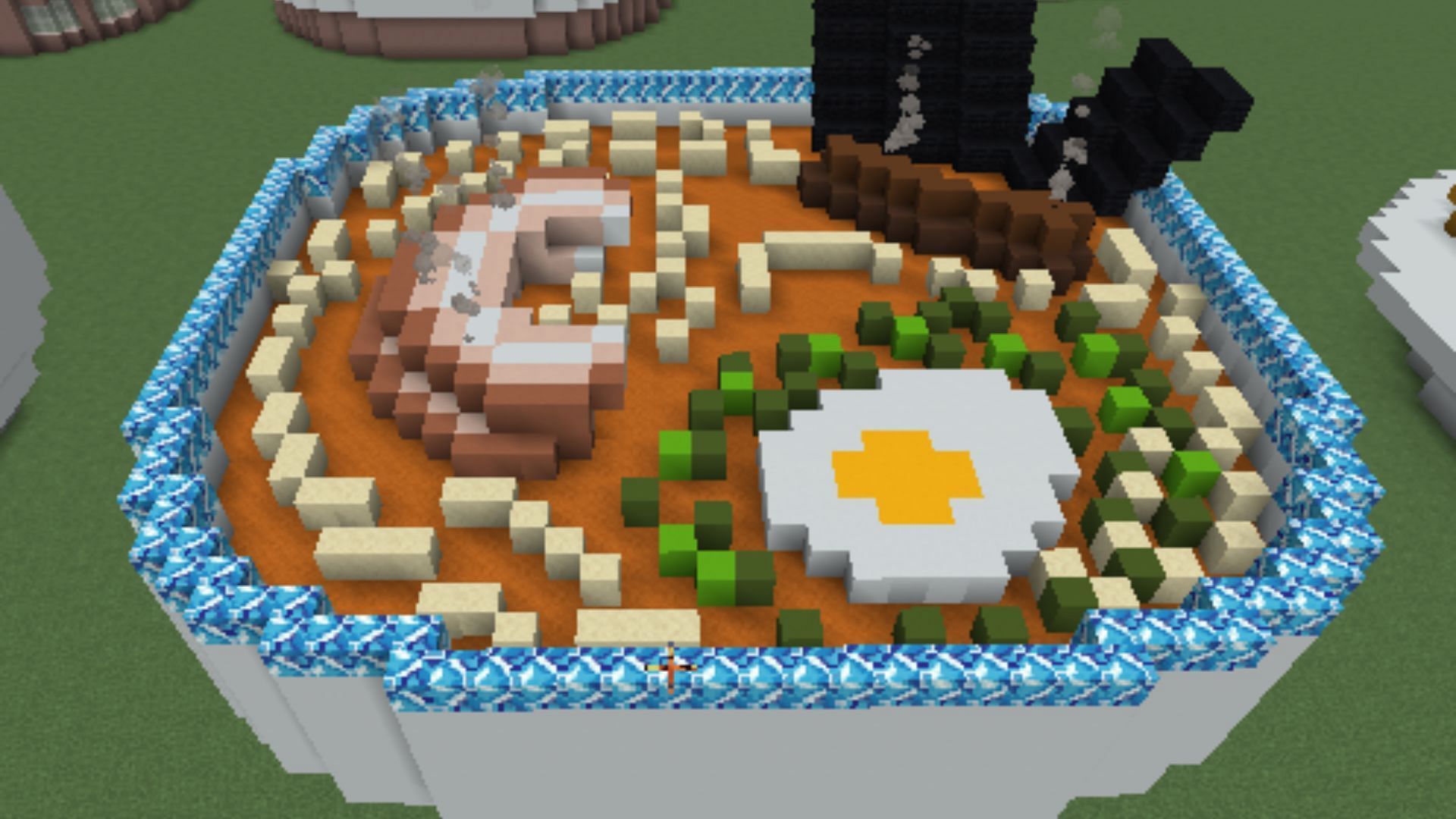 Minecraft player builds unique ramen bowl-inspired house