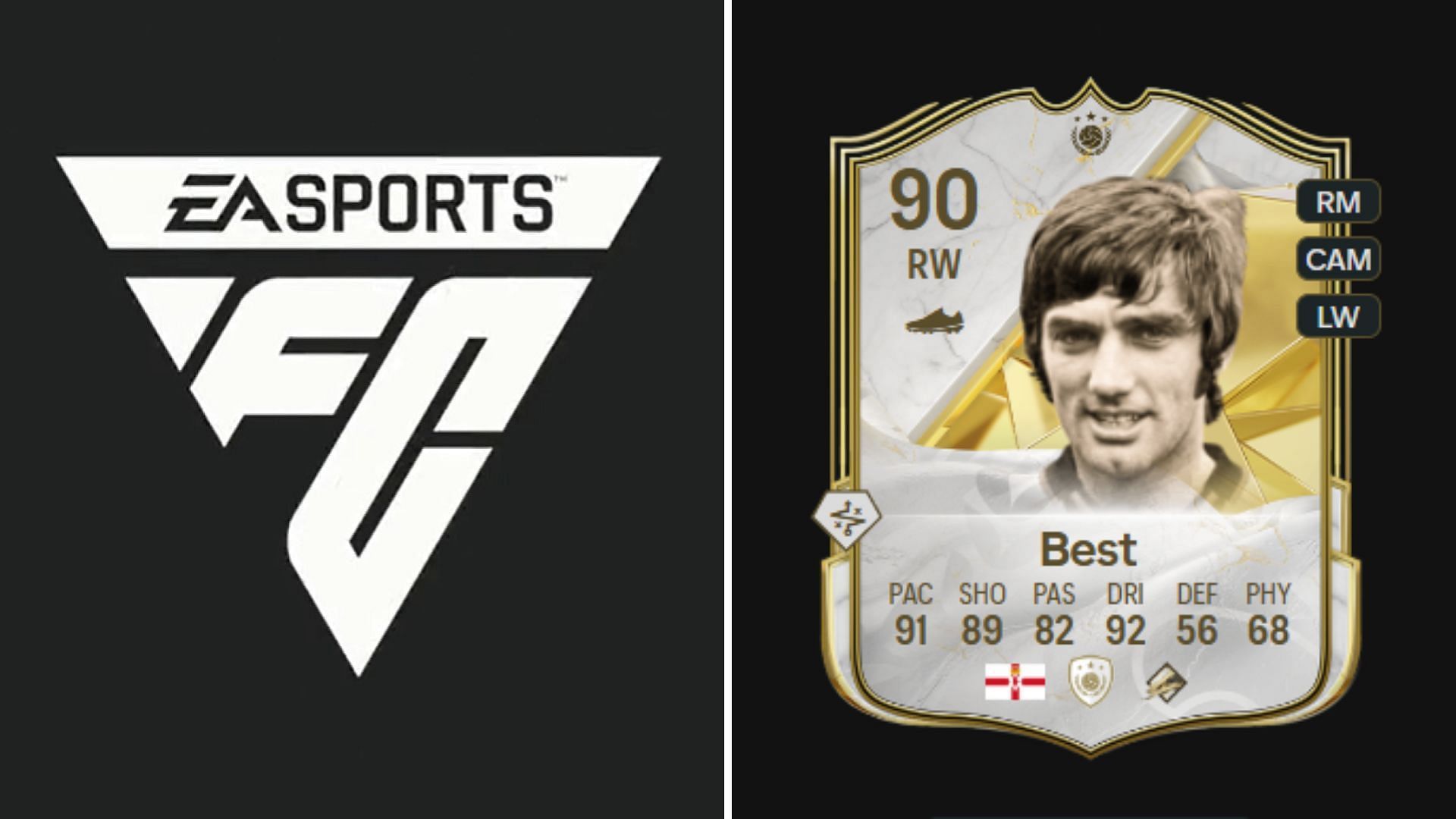 Утечка: Ожидаемые характеристики и стоимость карты легенды George Best Future Stars Icon SBC из EA FC 25