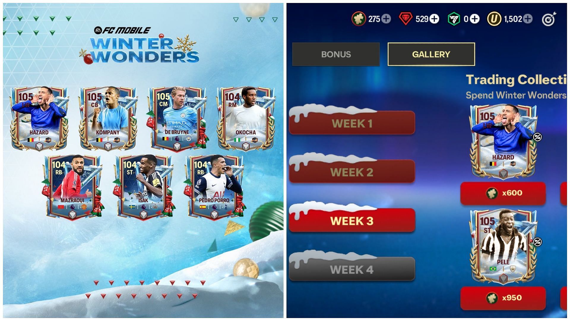 EA FC Mobile Winter Wonders: All Week 3 cards revealed in Trading Collections