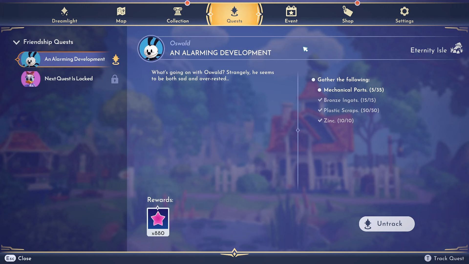 Как завершить задание An Alarming Development в Disney Dreamlight Valley