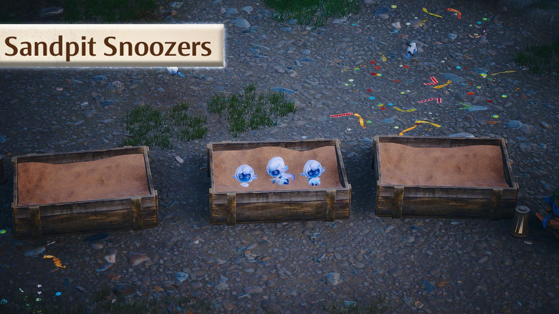 Гид по квесту Sandpit Snoozers в игре Infinity Nikki