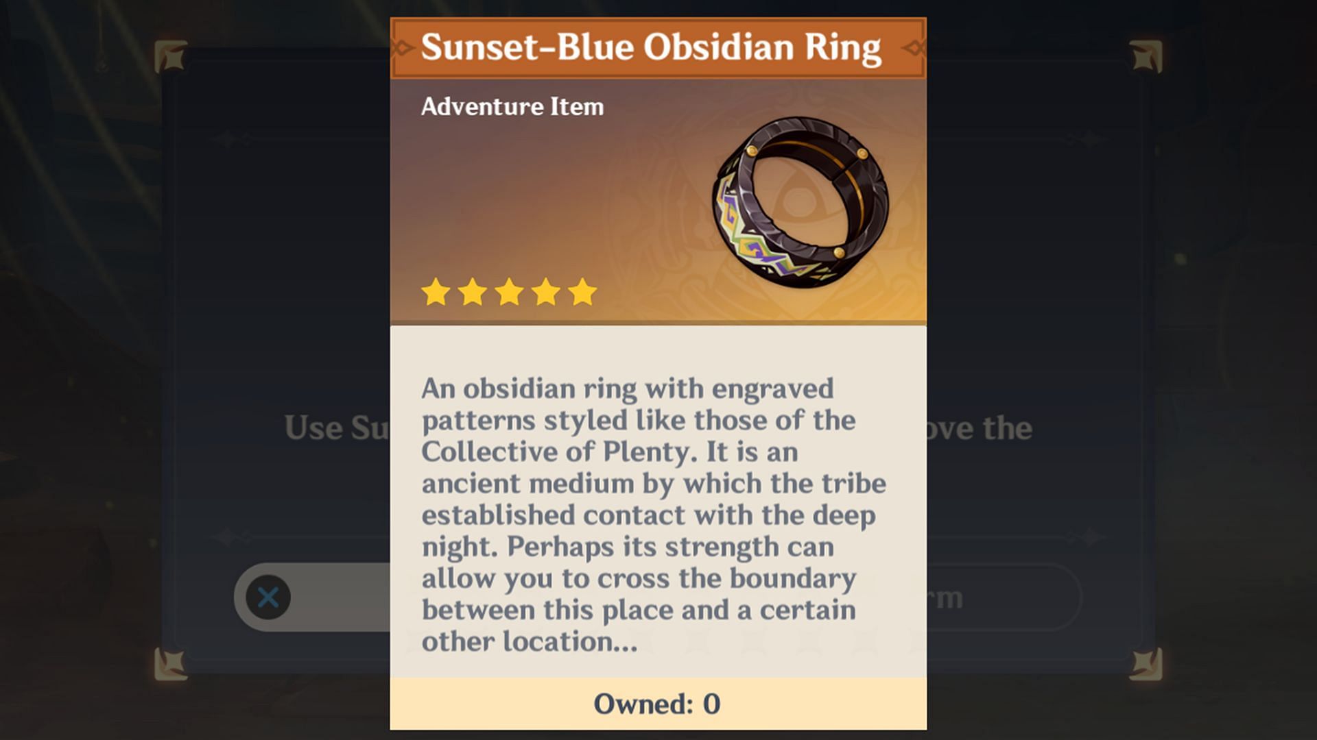 Руководство по местоположению Sunset-Blue Obsidian Ring в Genshin Impact и где его использовать