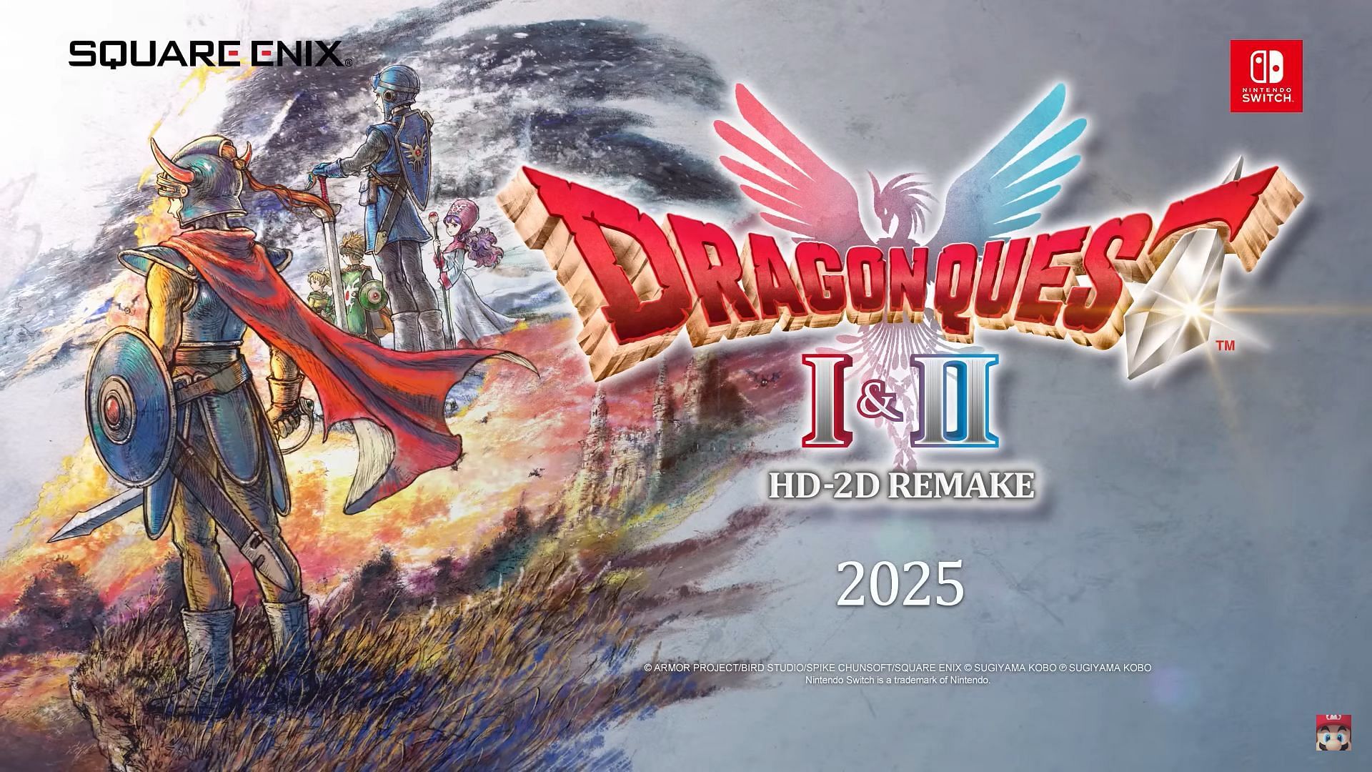 HD трейлер Dragon Quest 1 & 2 remake был представлен на Nintendo Direct в марте 2025