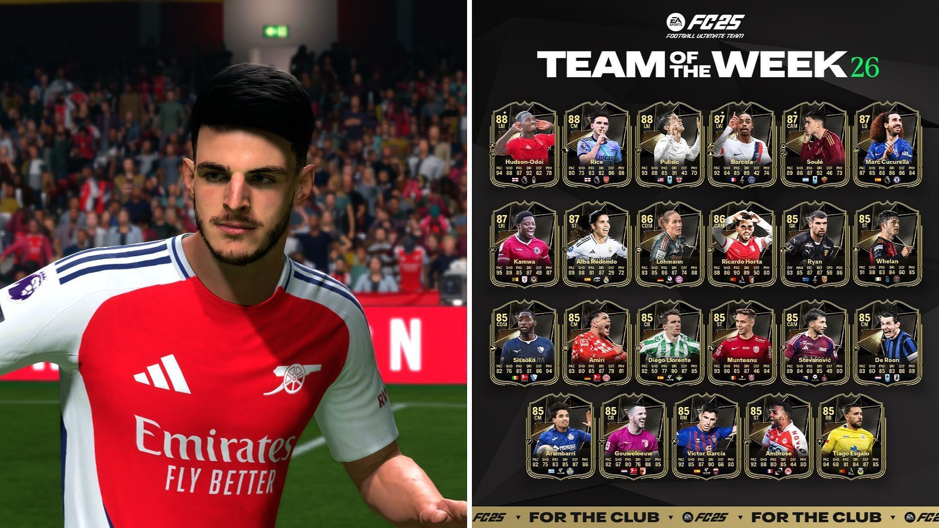 EA FC 25 TOTW 26 выпущен, включая Райса, Пулишича и других