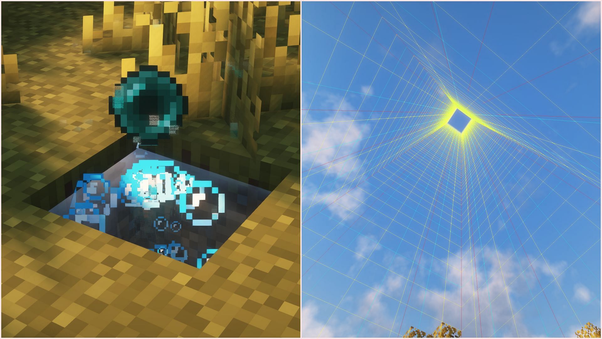 Как сделать загрузчик чанков с помощью эндера жемчуга в Minecraft