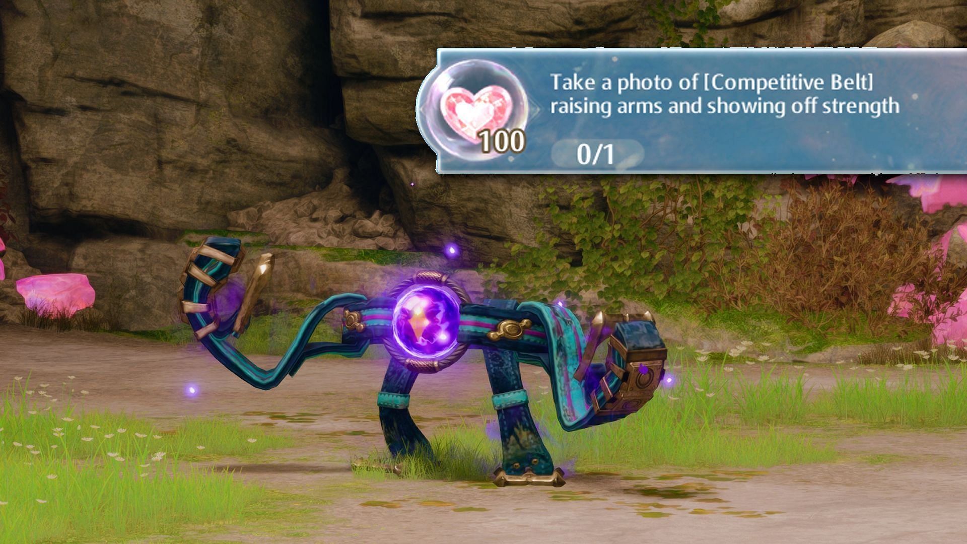 Infinity Nikki: Как сделать фото Competitive Belt, поднимающего руки и демонстрирующего силу