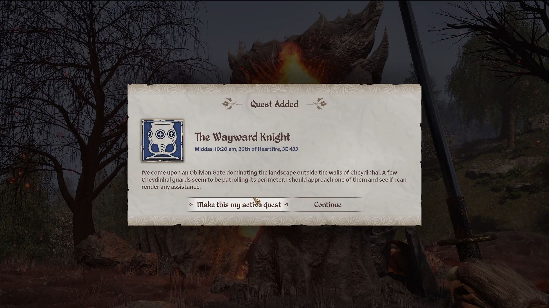 Oblivion Remastered руководство: Как завершить квест The Wayward Knight
