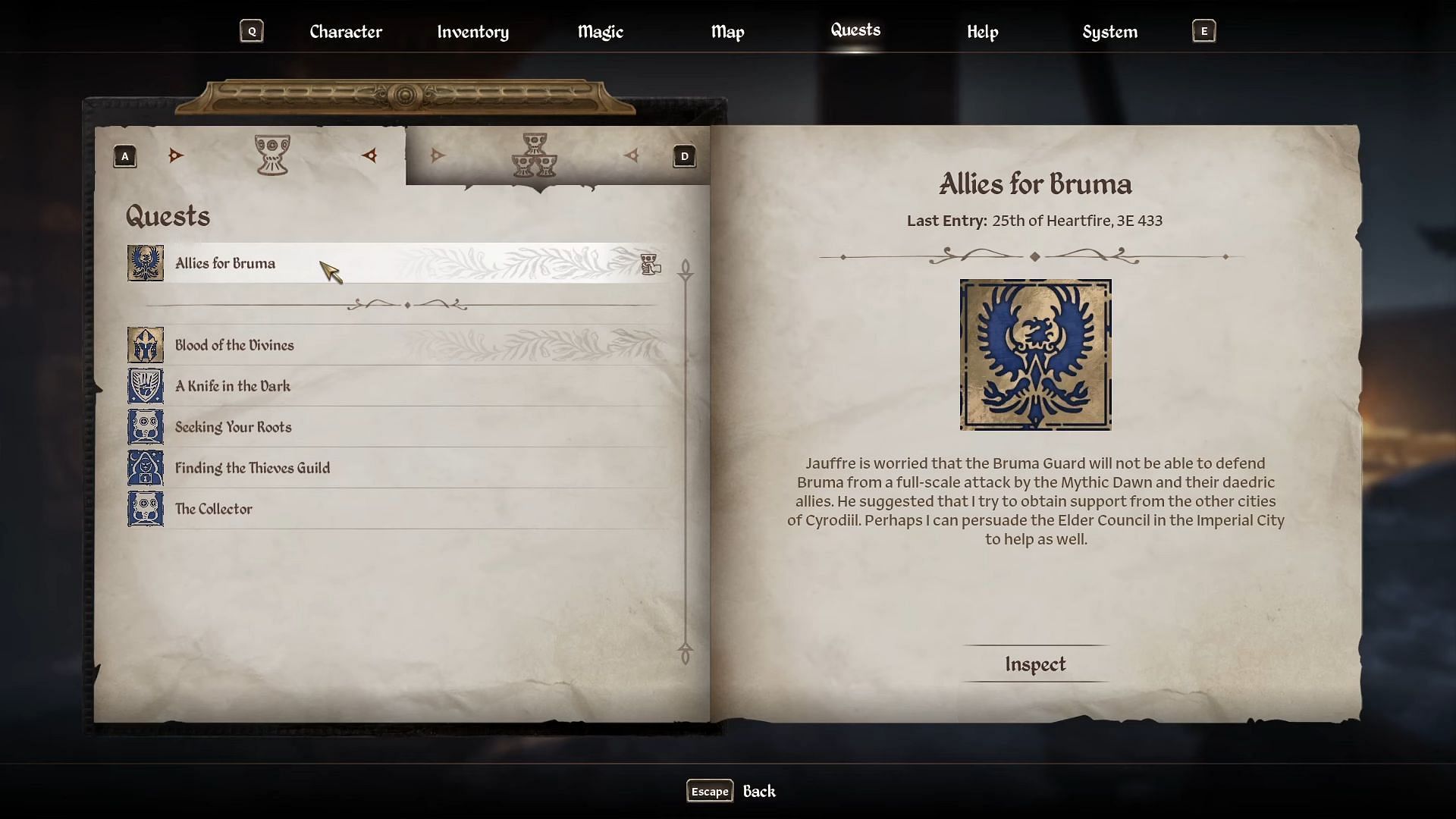 Oblivion Remastered путеводитель: Как выполнить задание Allies for Bruma