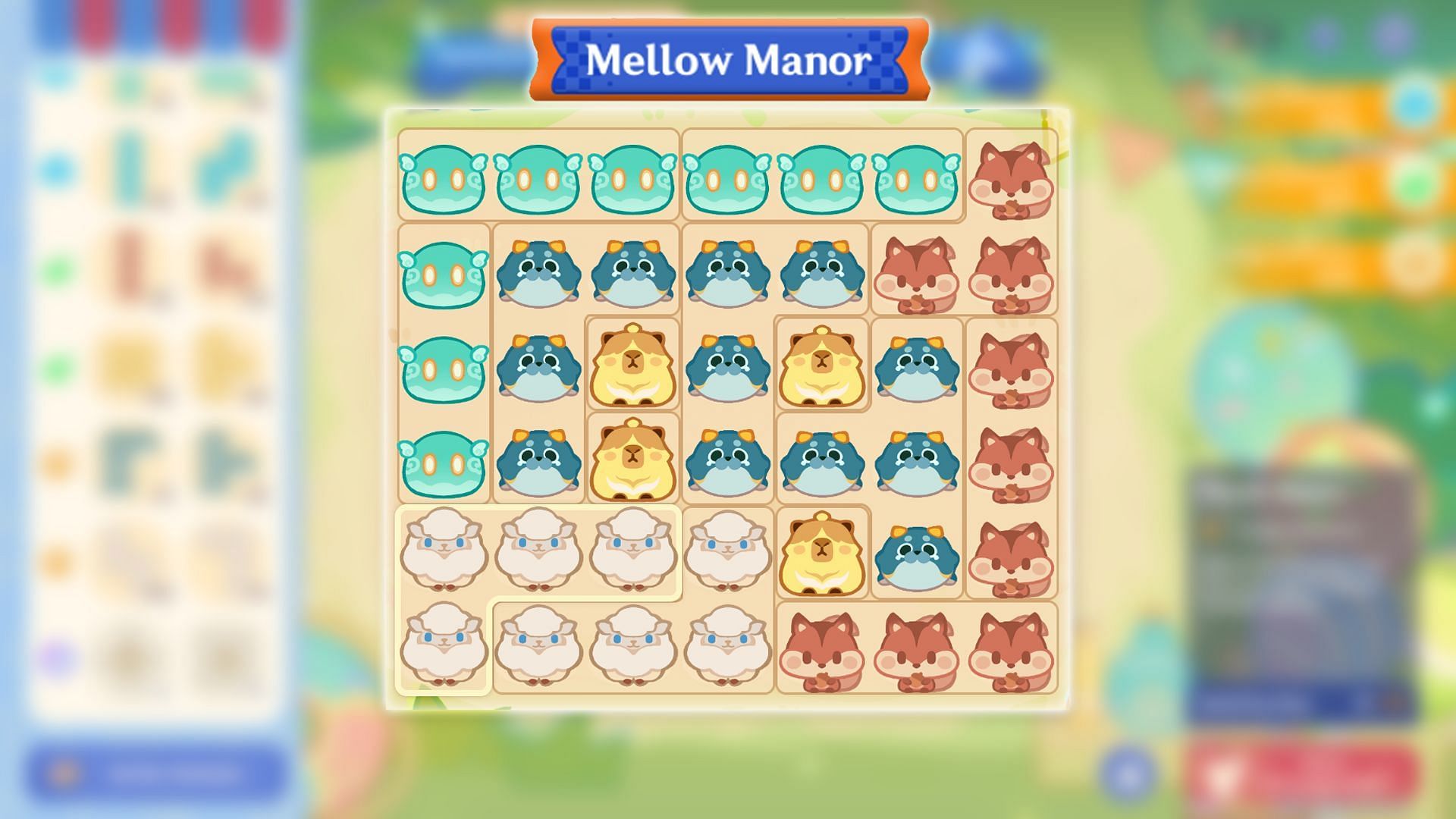 Лучшие расставления животных в Mellow Manor Genshin Impact