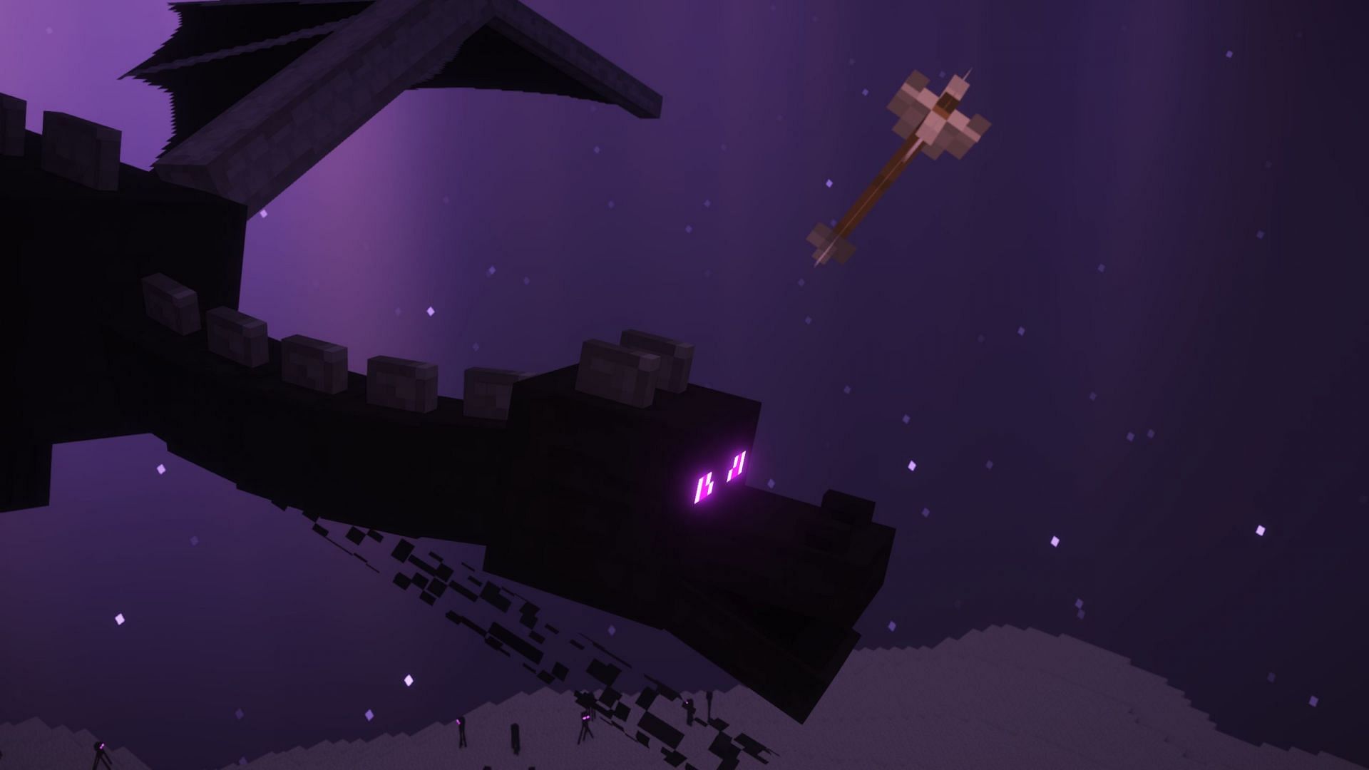 Как один трюк в Minecraft позволяет победить Ender Dragon одной стрелой