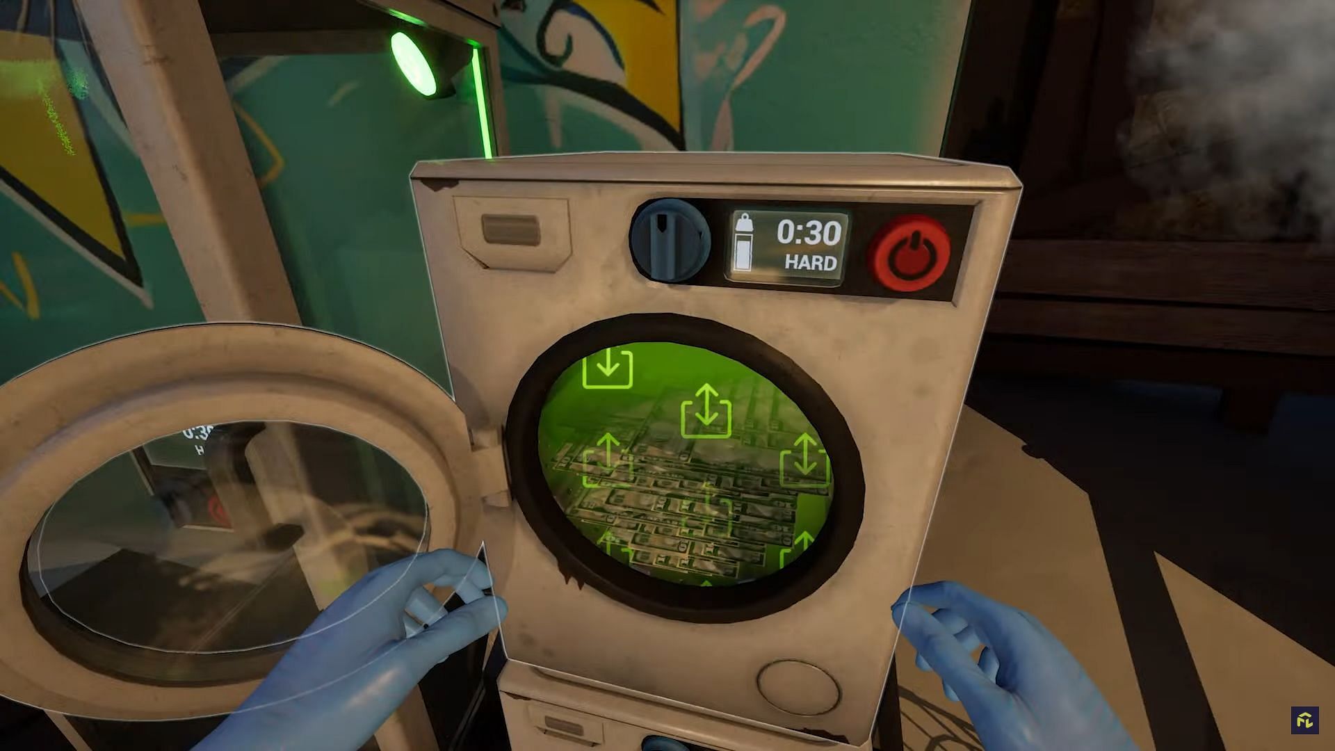 Cash Cleaner Simulator: Как использовать стиральную машину
