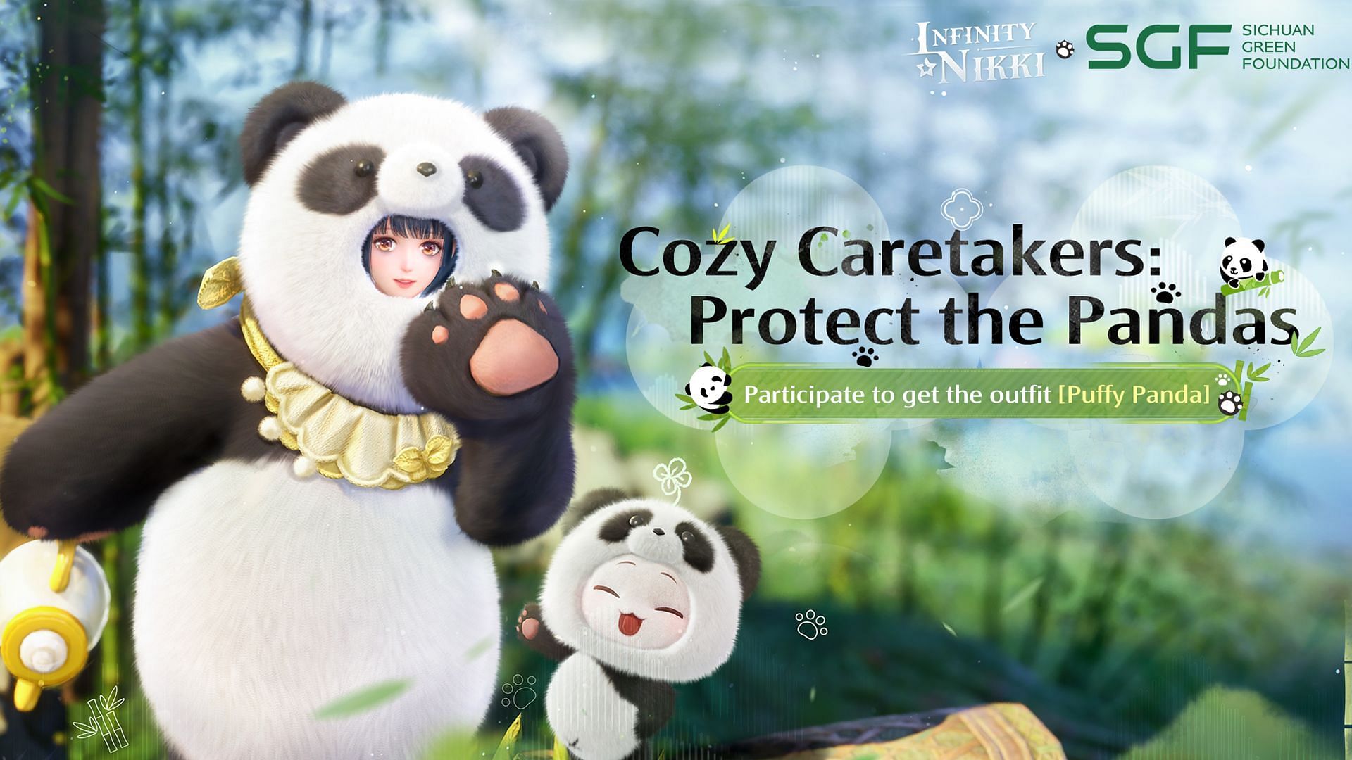 Infinity Nikki: Как получить бесплатный 4-звездочный наряд Puffy Panda