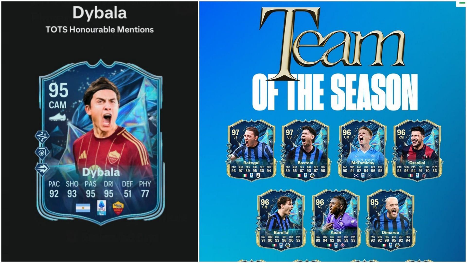 EA FC 25 Paulo Dybala TOTS Honourable Mentions SBC: Все задачи и самые дешёвые решения