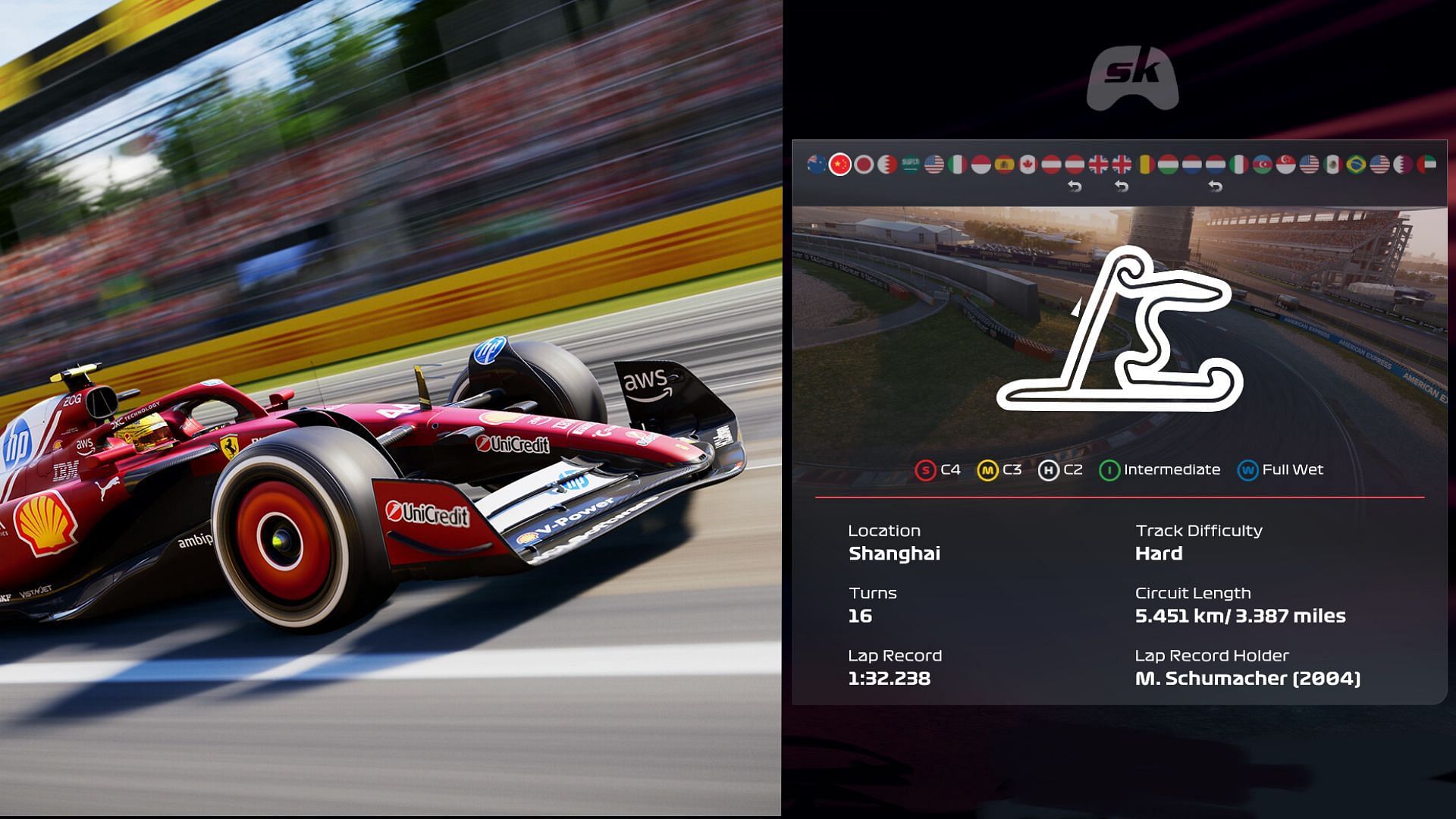 Лучший сетап для Shanghai International Circuit в F1 25 на Chinese GP
