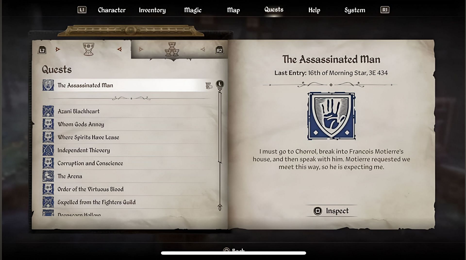 Прохождение Oblivion Remastered: Как завершить квест The Assassinated Man