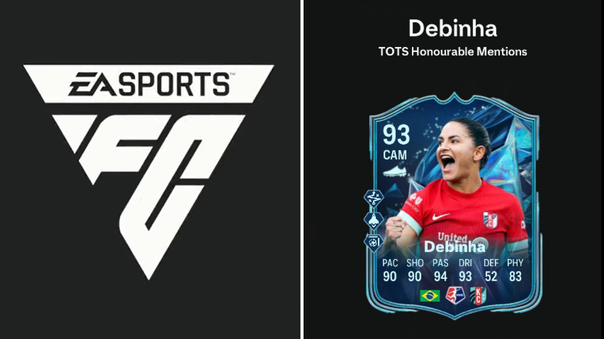 EA FC 25 Debinha TOTS Honourable Mentions SBC: Все задания и самые дешёвые решения