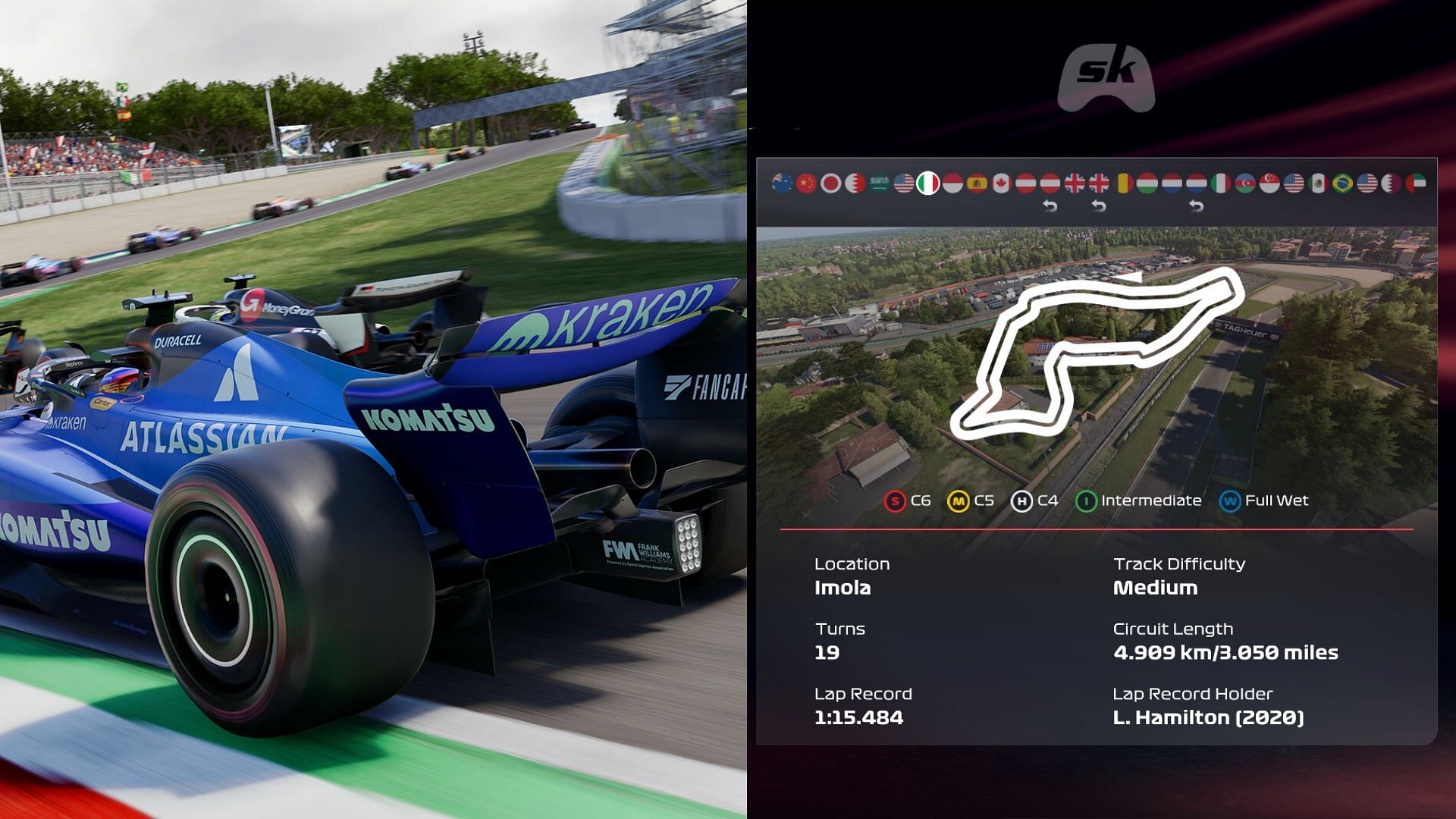 Лучшая настройка F1 25 для Autodromo Internazionale Enzo e Dino Ferrari на Imola GP