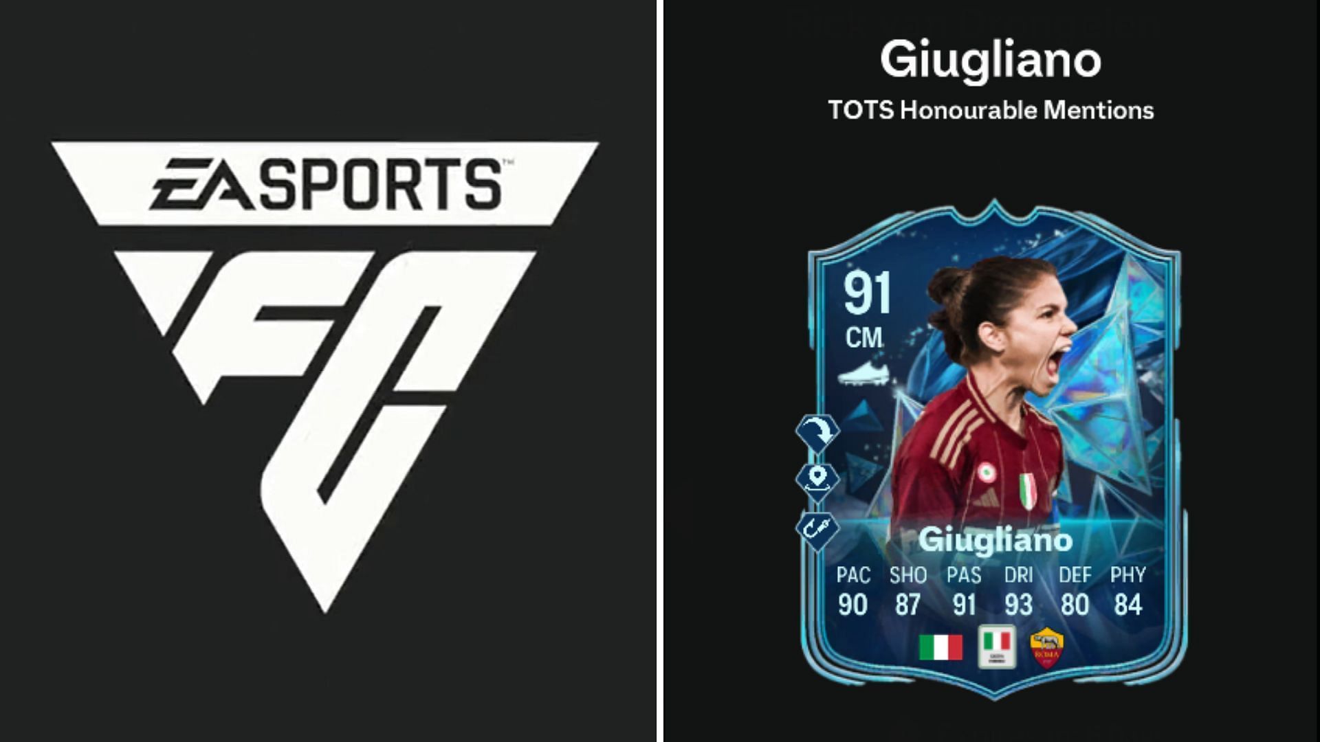 EA FC 25 Manuela Giugliano TOTS Honourable Mentions SBC: Все задачи и самые дешёвые решения