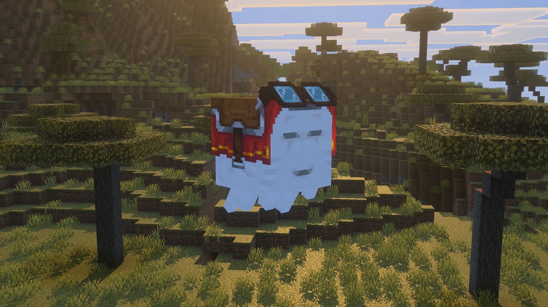 Minecraft happy ghast: Спавн, поведение и использование