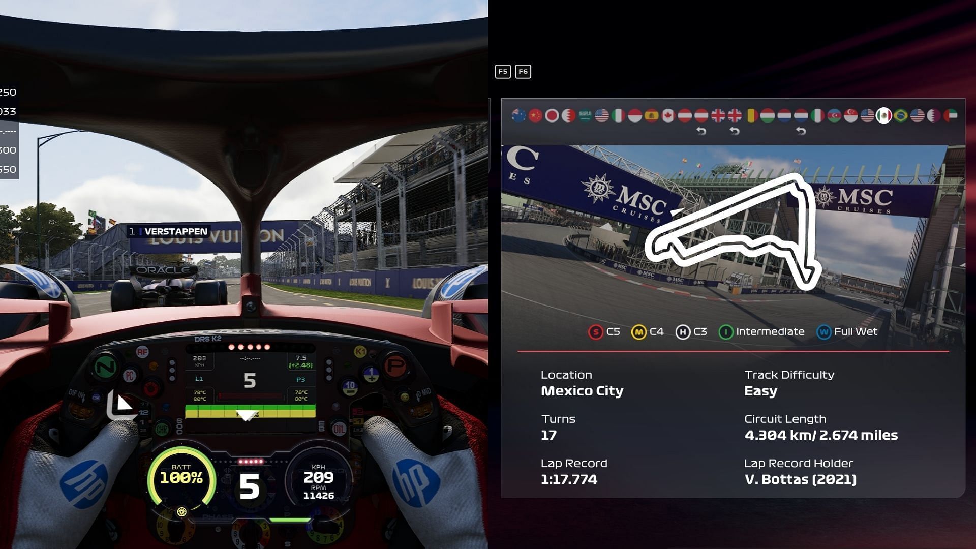 Лучшая настройка F1 25 Autódromo Hermanos Rodríguez для Mexican GP