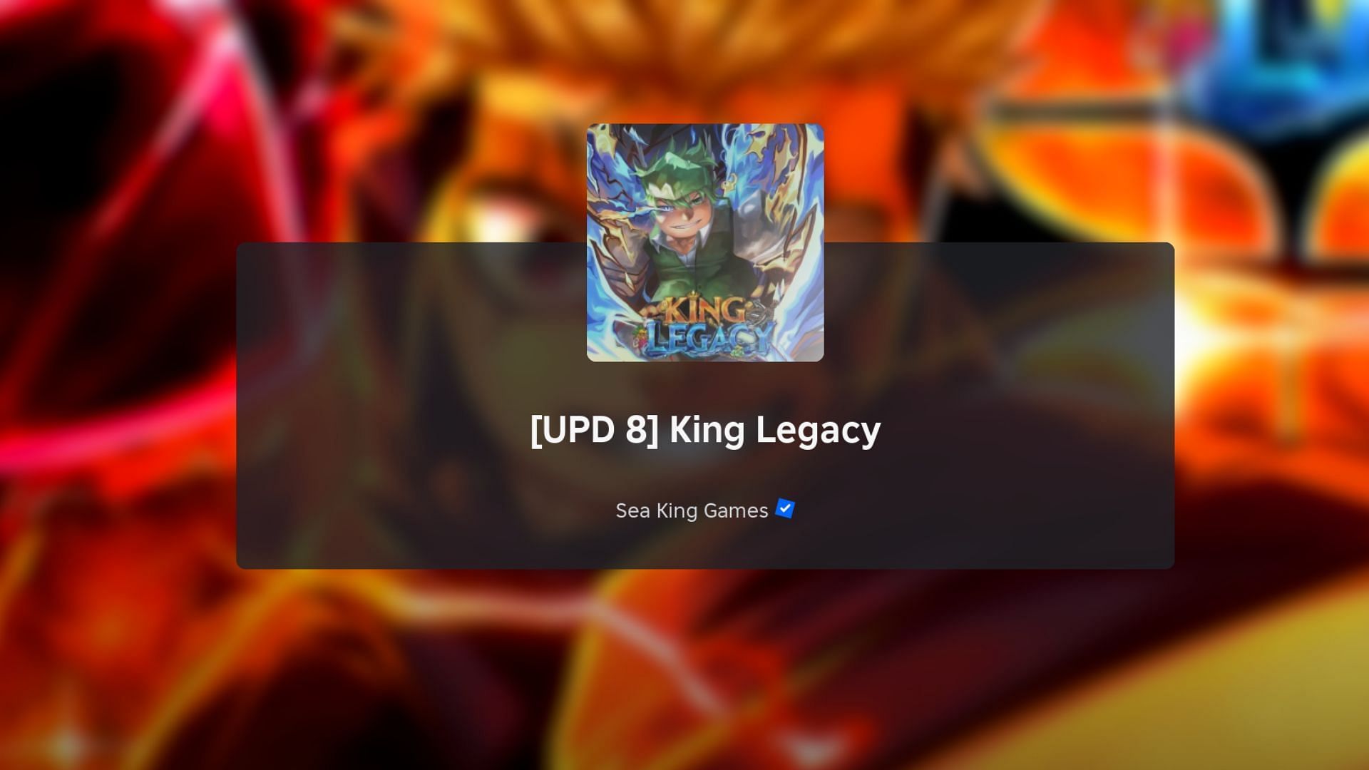 Записки патча Update 8 для King Legacy
