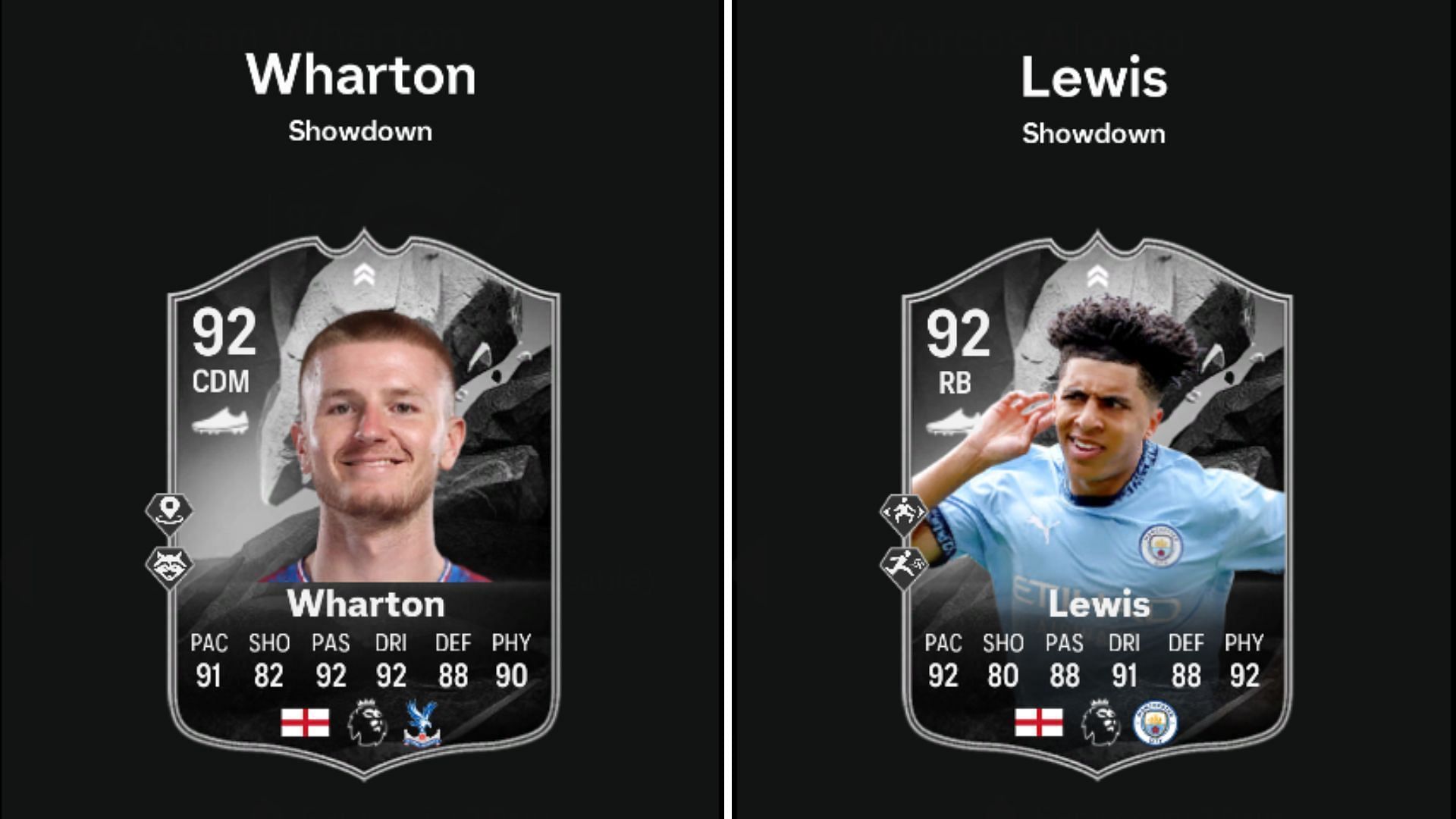 EA FC 25 Adam Wharton vs Rico Lewis Showdown SBCs: Все задания и самые дешёвые решения