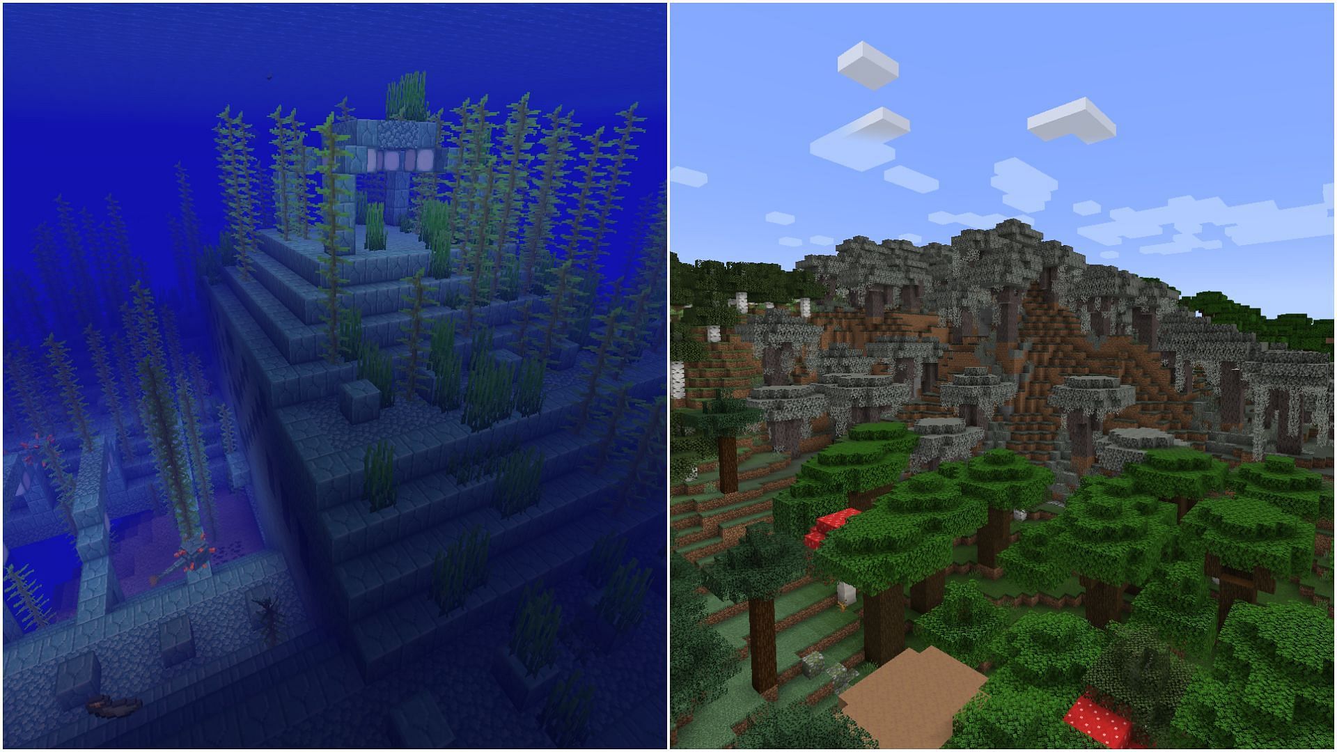 Как быстро находить и исследовать структуры и биомы в Minecraft