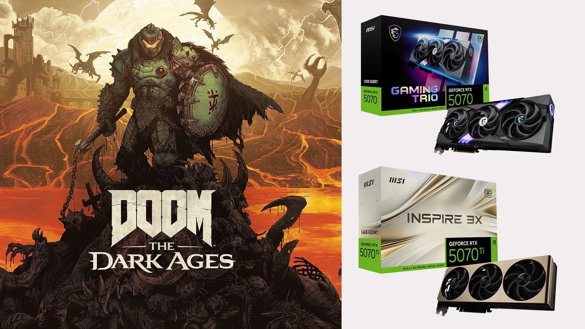 Лучшие настройки графики Doom The Dark Ages для Nvidia RTX 5070 и RTX 5070 Ti