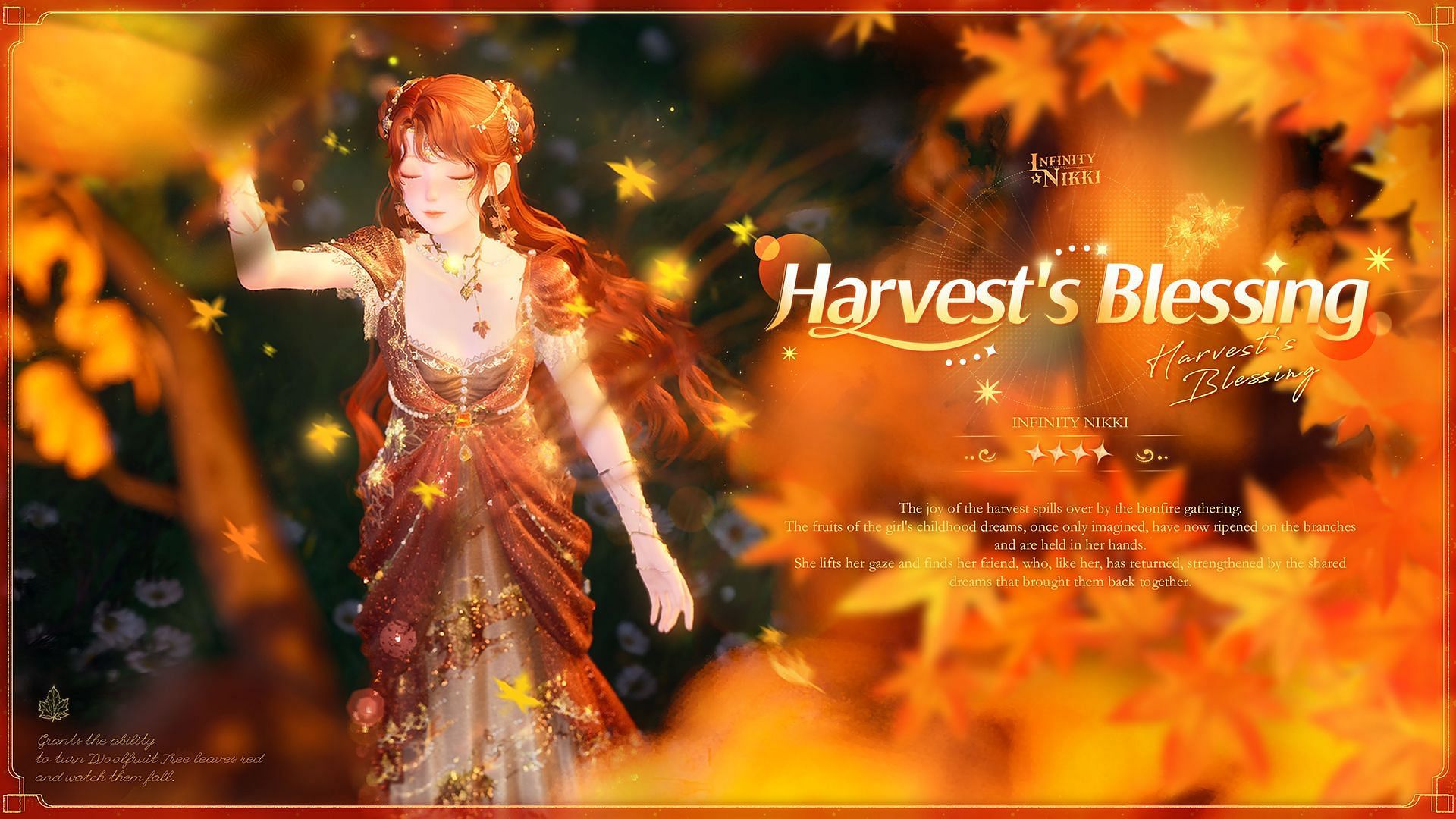 Infinity Nikki 1.5 детали наряда Harvest’s Blessing, расписание выхода и обратный отсчет