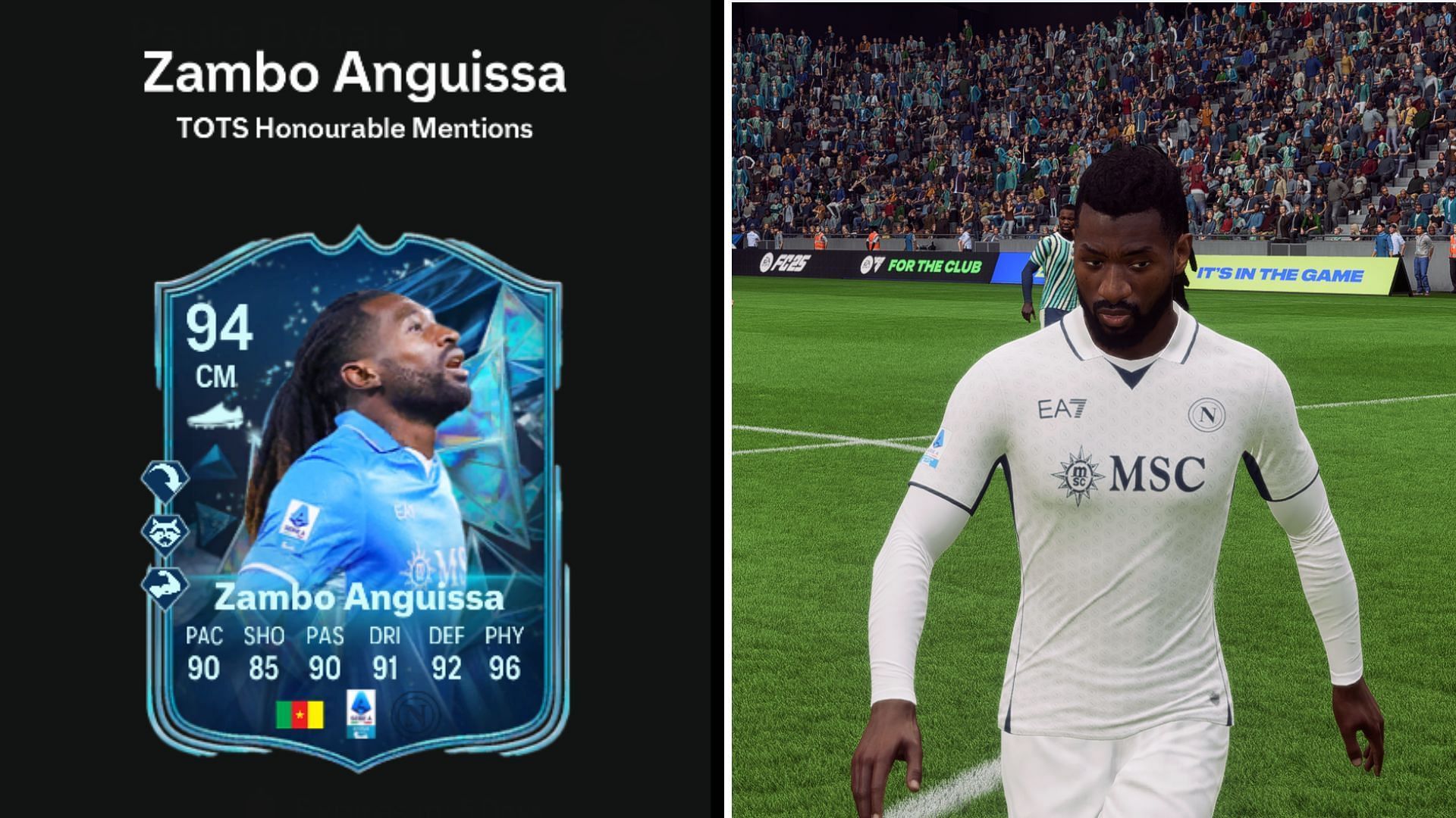 EA FC 25 Zambo Anguissa TOTS Honourable Mentions SBC: Все задачи и самые дешёвые решения